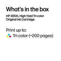 HP 305XL High Yield Tri-color Original Ink Cartridge