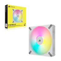 Corsair RS140 ARGB 140mm PWM Case Fan 500-1700 RPM 89 CFM (White)