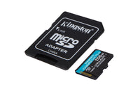 Kingston 256GB microSDXC Canvas Go Plus Gen4 200MB/s A2 U3 V30 Card + Adapter