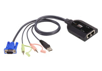 Aten KA7178 USB VGA KVM Adapter with Dual Audio for Cat5 KVM Switches