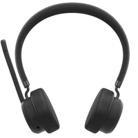 Lenovo Wireless Bluetooth On-Ear Headset 60H Battery Noise-Cancelling Microphone Black