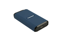 Transcend ESD410C 4TB USB-C 3.2 Gen 2x2 20Gbps Portable SSD 2000 MB/s AES-256 (Blue)