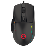 LORGAR Jetter 357, gaming mouse, Optical Gaming Mouse with 6 programmable buttons, Pixart ATG4090 sensor, DPI can be up to 8000, 30 million times key life, 1.8m PVC USB cable, Matt UV coating and RGB lights with 4 LED flowing mode, size:124.90*71.65*41.36