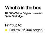 HP 508A Yellow Original LaserJet Toner Cartridge 5 000 pgs