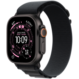 Apple Watch Ultra 3 GPS + Cellular 49mm Black Titanium Case with Black Alpine Loop - Medium,Model A3281