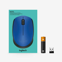 Logitech M171 Wireless Mouse 1000 DPI USB Nano Receiver Blue