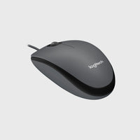 Logitech M100 Wired Optical Mouse 1000 DPI USB-A Ambidextrous Black