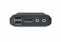 Aten USB 2-Port DisplayPort Cable With Remote Port Selector KVM Switch