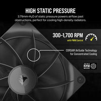 Corsair iCUE LINK RX140 140mm PWM Case Fan Black Single Pack