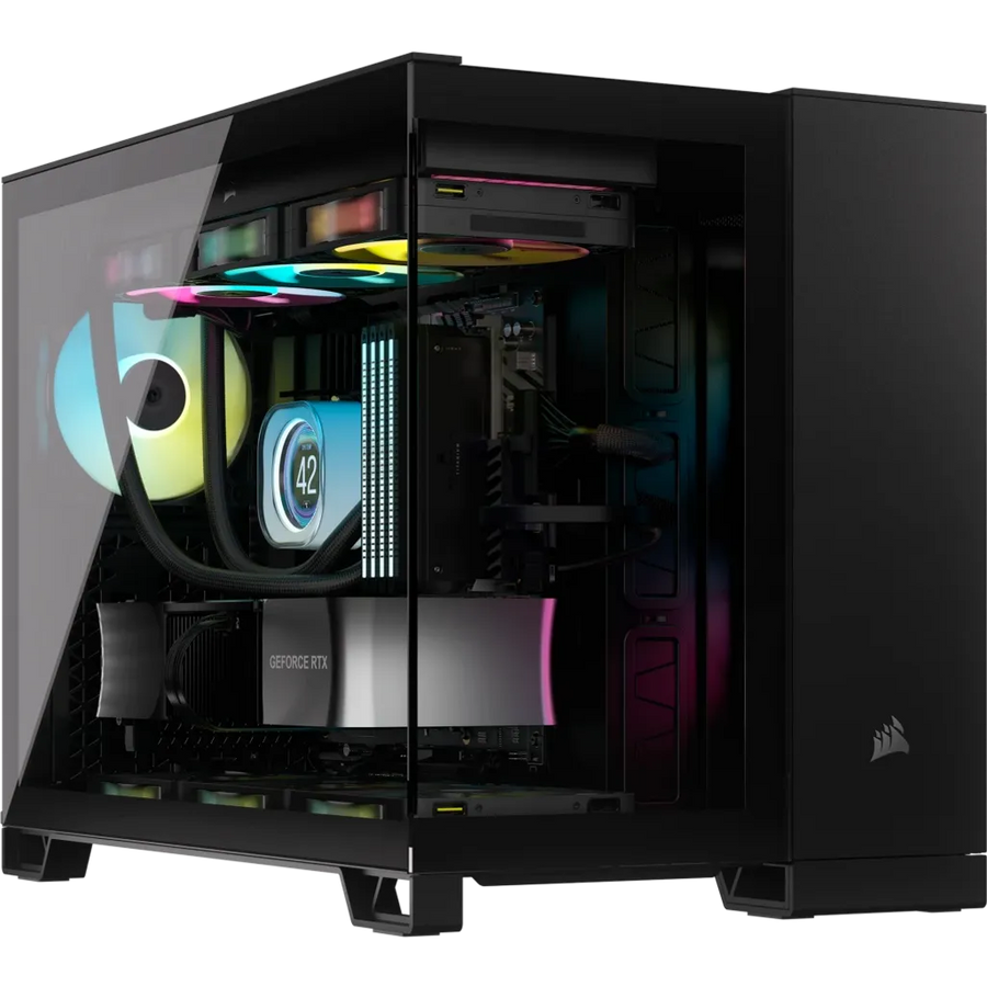 Corsair 2500D Airflow Midi Tower ATX PC Case Tempered Glass USB-C (Black)