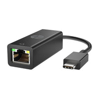 HP Tripp Lite USB-C to RJ45 Gigabit Ethernet Adapter Black Plug-and-Play