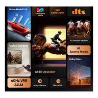 Hisense A6Q 43-inch 4K UHD LED Smart TV Wi-Fi HDR DVB-T2 Black