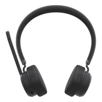 Lenovo Wireless Bluetooth On-Ear Headset 60H Battery Noise-Cancelling Microphone Black