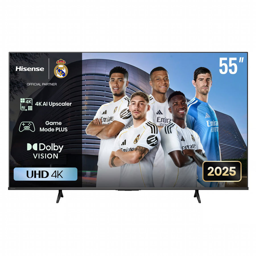 Hisense A6Q 55-Inch 4K UHD VIDAA Smart TV Dolby Audio Game Mode Plus DVB-T2 WiFi