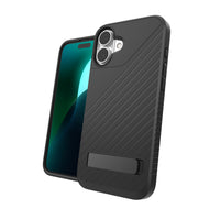ZAGG Denali Snap KS Black Stand Case for iPhone 16 Plus MagSafe Compatible