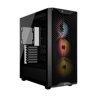 Corsair 3200D RS ARGB Mid-Tower PC Case Smoke 3x RS120 ARGB Fans 375mm GPU Clearance 360mm Radiator