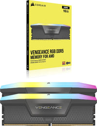Corsair Vengeance RGB 32GB 2x16GB DDR5-6000 CL36 Desktop Memory