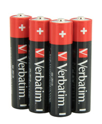 Verbatim AAA Alkaline Batteries 4Pk