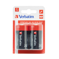 Verbatim D Alkaline Batteries 2Pk
