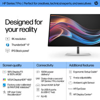 HP Series 7 Pro 27 inch 4K Thunderbolt 4 Monitor