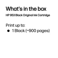 HP 953 Black Original Ink Cartridge ~900 pgs