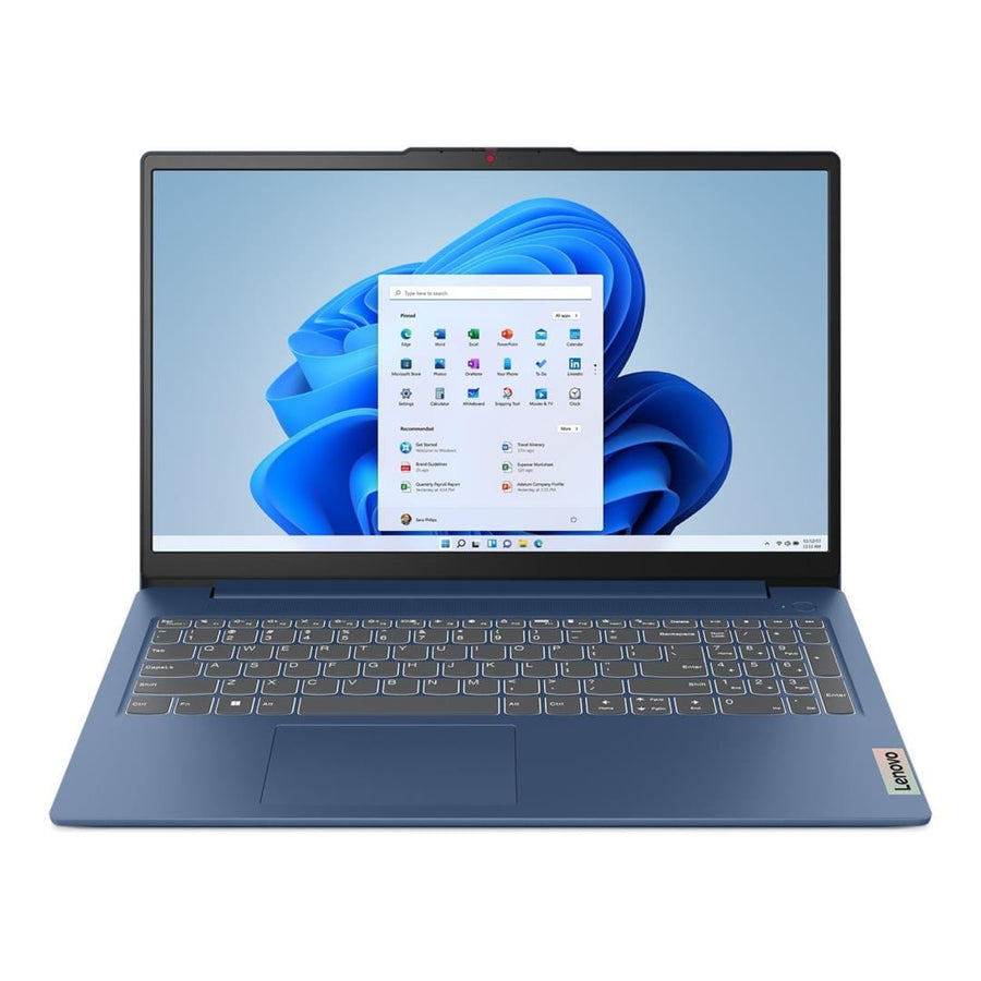 Lenovo IdeaPad Slim3 15ABR8 | 15.6 | FHD 1920x800 | Blue | Ryzen7_7730U | 16GB Soldered DDR4-3200 (Not Upgradeable) | 512GB SSD M.2 2242 Only | Win11 Home | 1YRCI