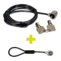 Port Security Cable Twin Head Keyed