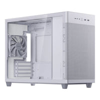 ASUS Prime AP201 Micro-ATX PC Case White Tempered Glass 360mm Radiator Support Tool-Free Panels