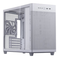 ASUS Prime AP201 Micro-ATX PC Case White Tempered Glass 360mm Radiator Support Tool-Free Panels