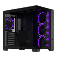 ASUS A32 Plus ATX Mid Tower PC Case Black Tempered Glass 4 ARGB Fans 420mm GPU 360mm Radiator Dual Chamber