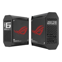 ASUS ROG Rapture GT6 AX10000 Tri-Band Wi-Fi 6 AiMesh Gaming Mesh Router 2-Pack Black
