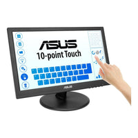 ASUS VT169HE 15.6-inch Full HD IPS 10-Point Touchscreen Monitor 60Hz HDMI VGA VESA 75x75 Tilt Flicker-Free