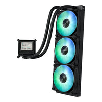 ASUS MAX Gaming LC 360 ARGB LCD 120mm AIO CPU Liquid Cooler Black 2.4-inch IPS Display LGA1851 AM5 AM4