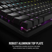 Corsair K70 Full-Size Mechanical Gaming Keyboard 104-Key USB MLX Red Switches (Black)