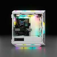 Corsair iCUE 5000T RGB Mid-Tower ATX PC Case with Tempered Glass (White)