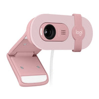 Logitech Brio 100 Full HD 1080p Webcam USB Built-in Microphone Privacy Cover Rose