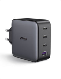 Ugreen 4 port gan 100W PD wall charger-Black