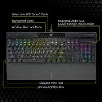 Corsair K70 RGB PRO Full-Size Mechanical Gaming Keyboard with Cherry MX Speed Switches