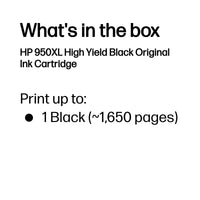 HP 950XL High Yield Black Original Ink Cartridge ~2 300 pgs