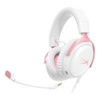 HP HyperX Cloud III Wired Gaming Headset White & Pink