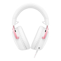 HP HyperX Cloud III Wired Gaming Headset White & Pink