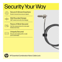 HP Accessories HP Essential Nano Combination Cable Lock