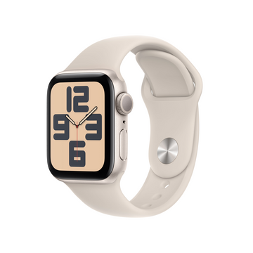 Apple Watch SE GPS - 44mm Starlight Aluminium Case with Starlight Sport Band - M/L