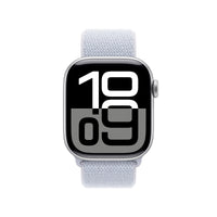 Apple Watch Series 10 | GPS + Cellular 46mm | Silver Aluminium Case With Blue Cloud Sport Loop