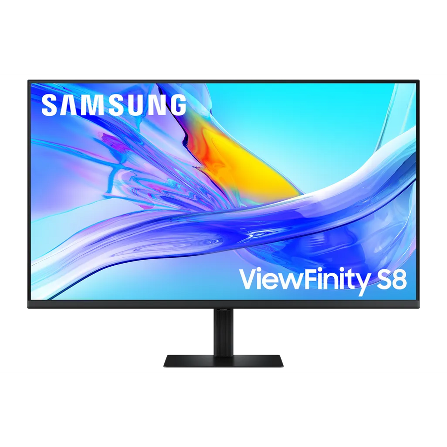 Samsung ViewFinity S8 37-inch 4K UHD VA Monitor 60Hz USB-C 90W Charging KVM Switch Built-in Ethernet Ergonomic Stand HDR10