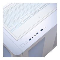 Aerocool P500C ATX Mid-Tower PC Case White 4x ARGB Infinity Mirror Fans Tempered Glass