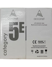 Acconet CAT5e Indoor Ethernet Cable 100m White CCA UTP Pull Box | CAT5-100