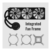 AeroCool Abyss L360R 360mm ARGB AIO CPU Liquid Cooler Black LGA1851 AM5 AM4