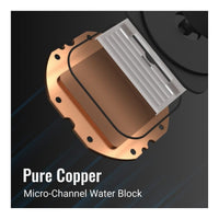 AeroCool Abyss L240R Digi 240mm ARGB AIO CPU Liquid Cooler White LCD Display LGA1851 AM5 AM4
