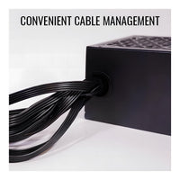 AeroCool AERO Bronze 650W ATX PSU 80 Plus Bronze DC-to-DC Conversion Japanese Capacitors 12cm Fan Non-Modular
